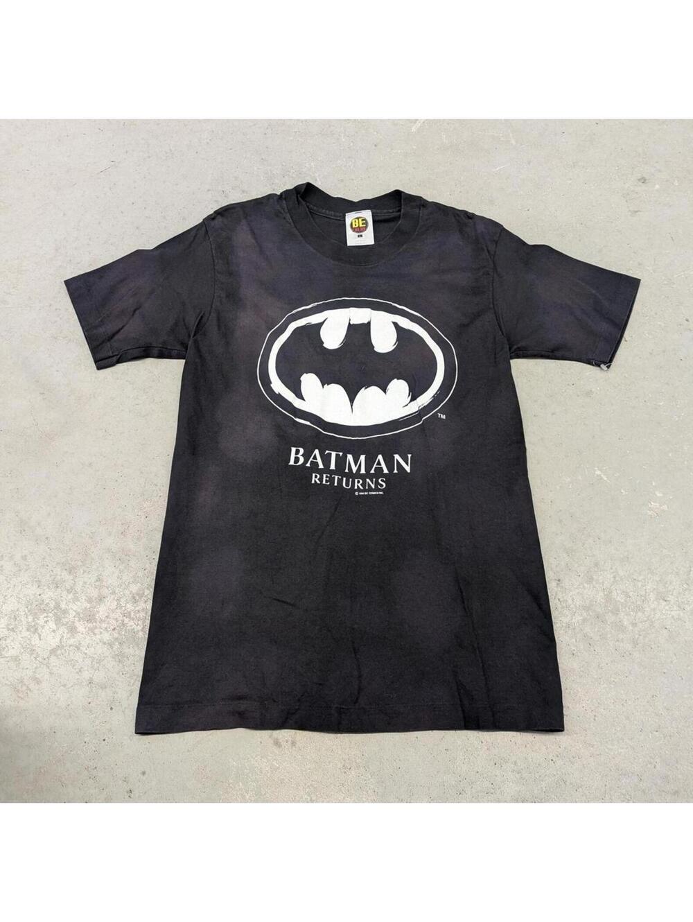 Vintage 90s Batman Returns Bat Signal Movie Promo T-shirt